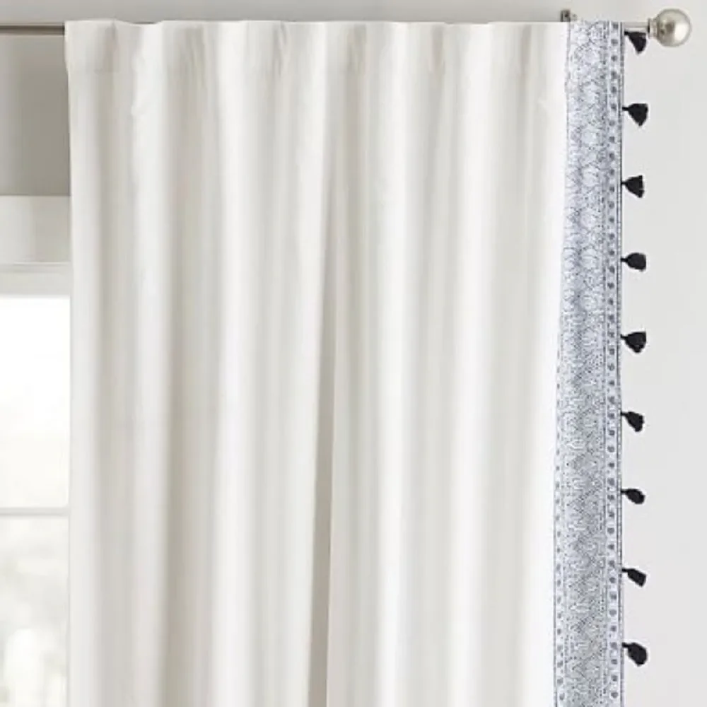 Pottery Barn Teen Anjolie Tassel Blackout Drape 96”